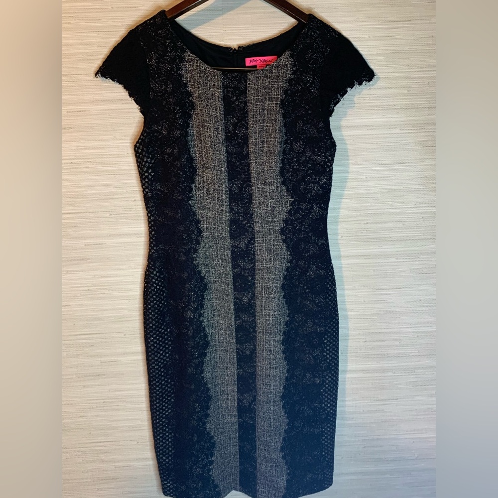 Designer Betsy Johnson Black Dress Worn Size 4